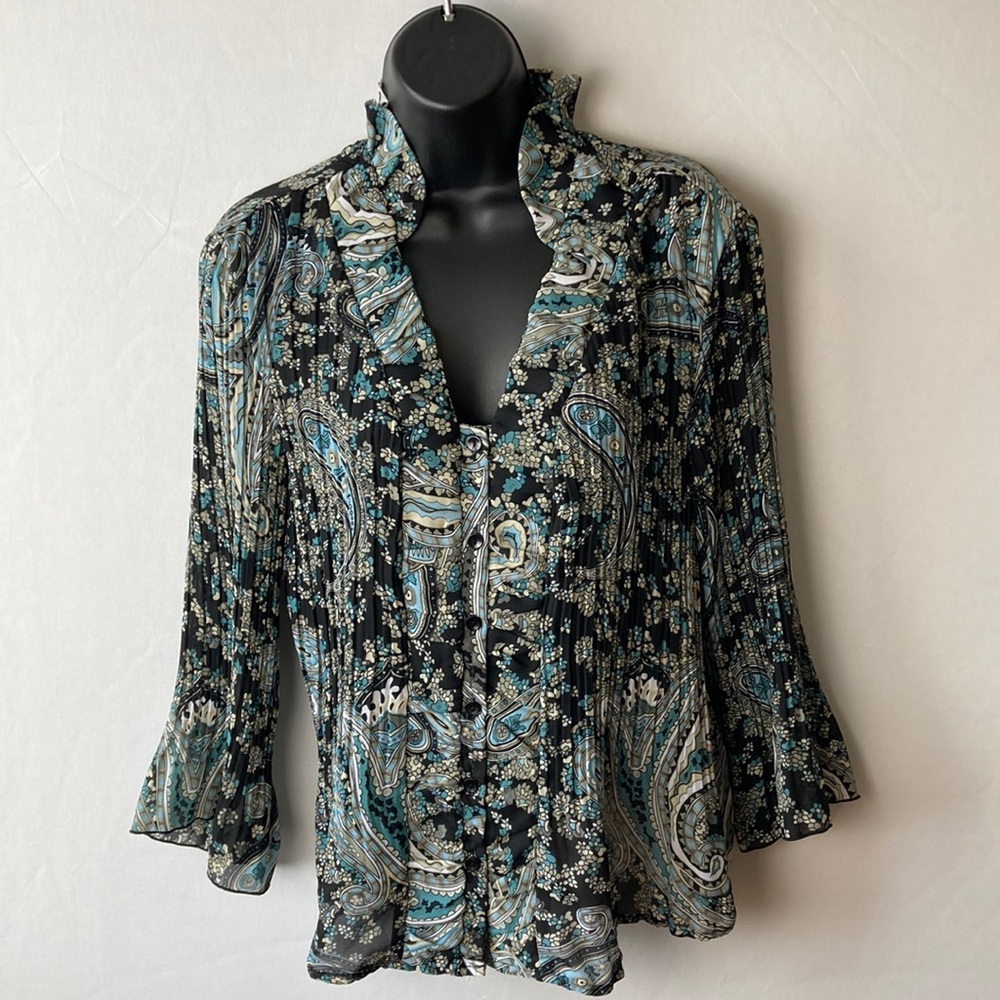 Signature by Larry Levine size medium multicolored sheer